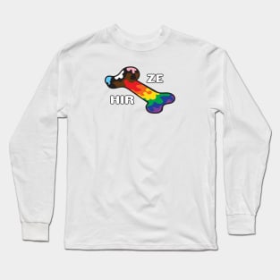 Pride In My Bones Pronouns Ze/Zir Long Sleeve T-Shirt